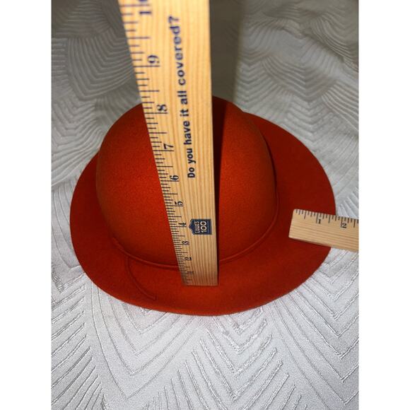 Vintage Glenover Fawn Tra Felt Hat by Carson Pirie Scott & Co Orange 100% Wool, - Picture 11 of 12